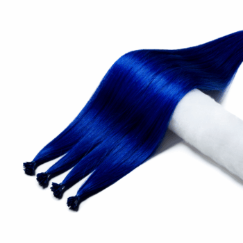 Keratin Hårförlängningar Blå 110