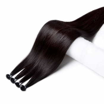 Keratin Hårförlängningar Mörkbrun 3