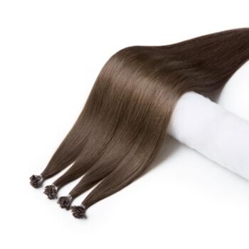 Keratin Hårförlängningar Ljusbrun 6