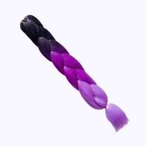 Hiuskuitu Musta-Vaaleanvioletti-Liila