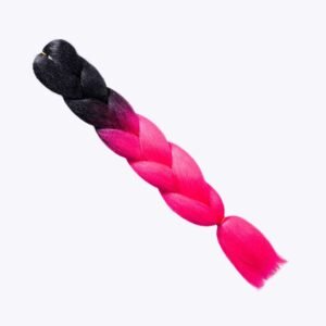 Hiuskuitu Musta-Neonpinkki