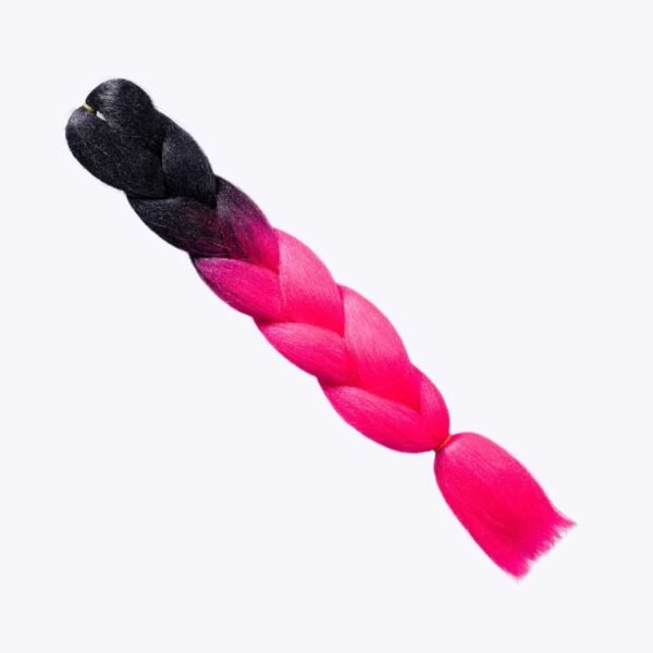 Hiuskuitu Musta-Neonpinkki