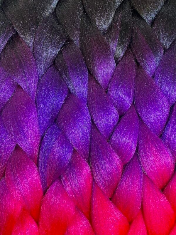 Hiuskuitu Musta-Violetti-Pinkki - Image 2