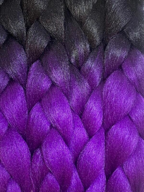 Hiuskuitu Musta-Violetti - Image 2